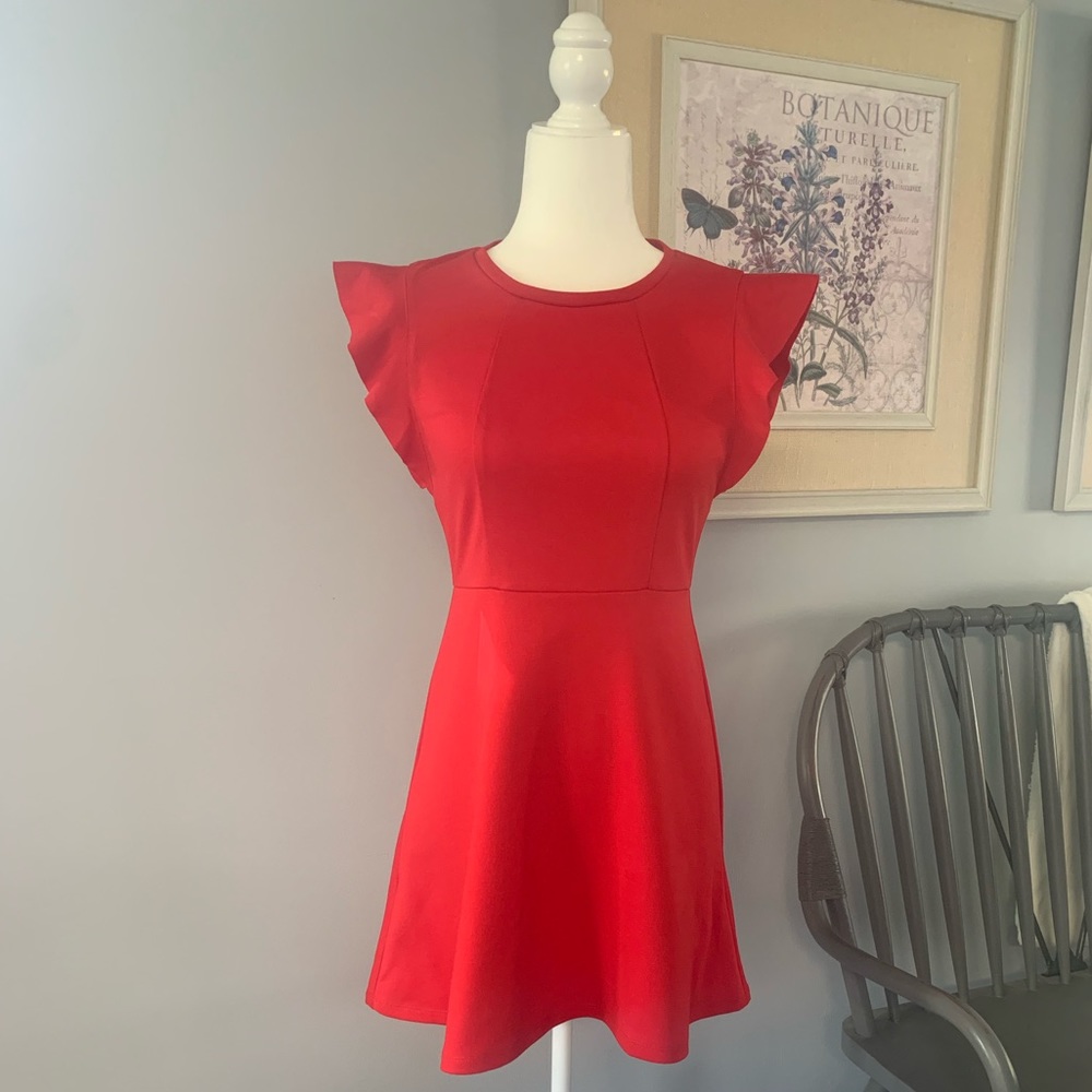 BCBG Ruffled Mini Party Dress